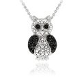 Lovely Eagle Black Diamond Accent Animal Pendentifs en argent